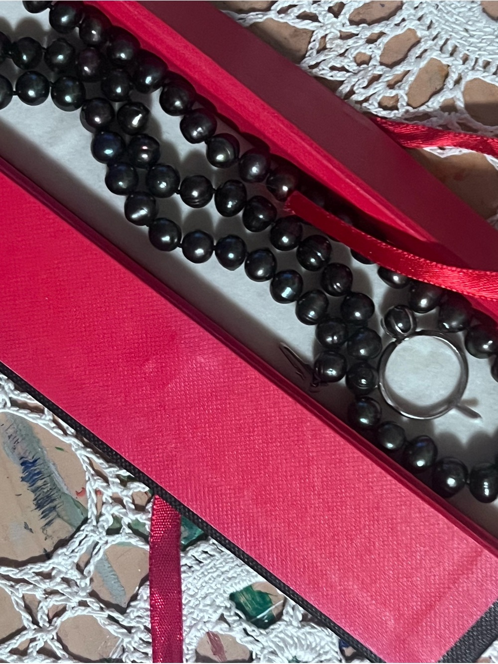 Black Hematite Beaded Necklace, Bracelet and Ring- Elegant Women’s Accessories